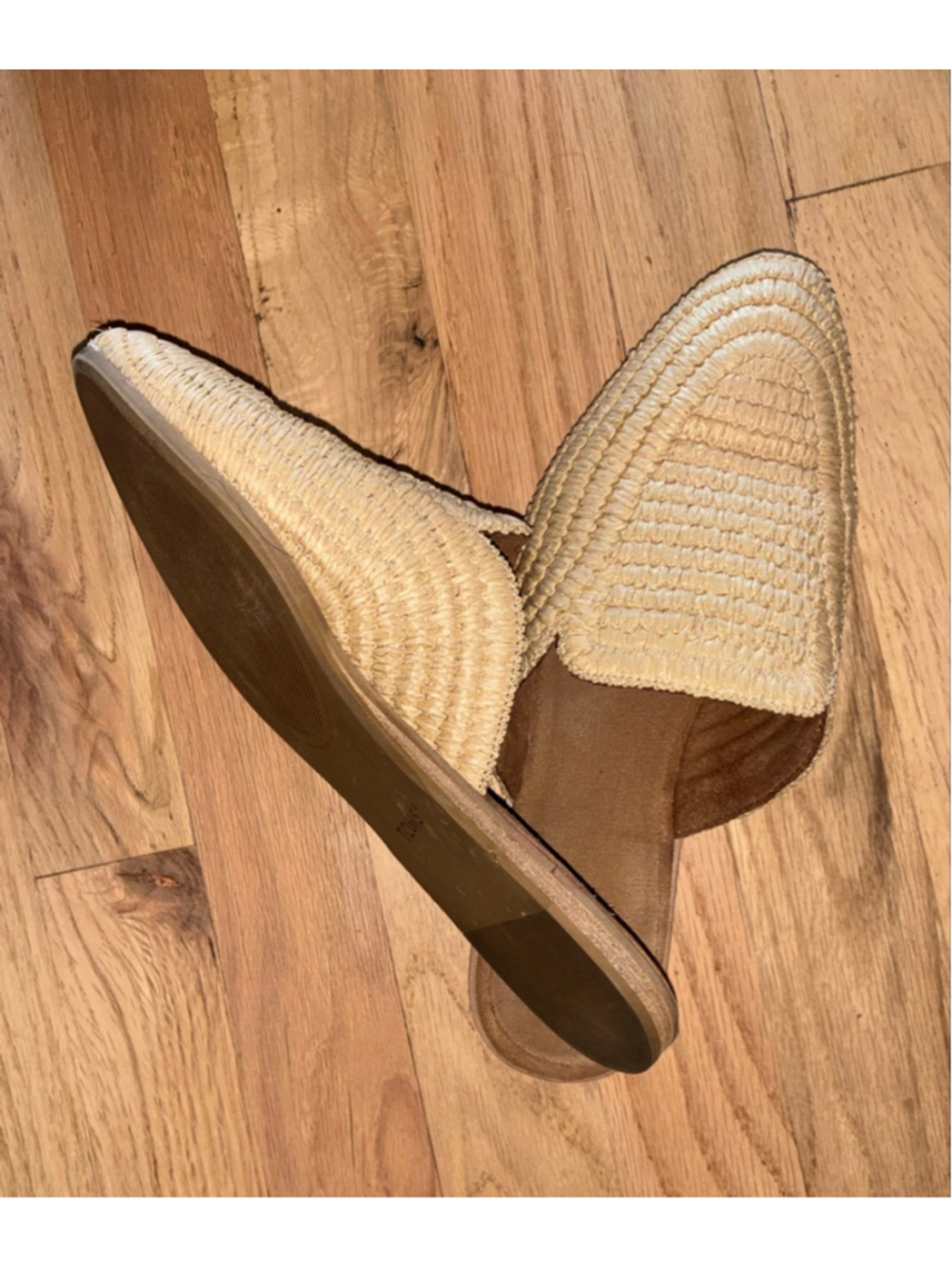 Tom’s Rafia Woven Mules Natural Minimalist Style Cloudfoam Comfort Women’s 7 - Picture 2 of 6